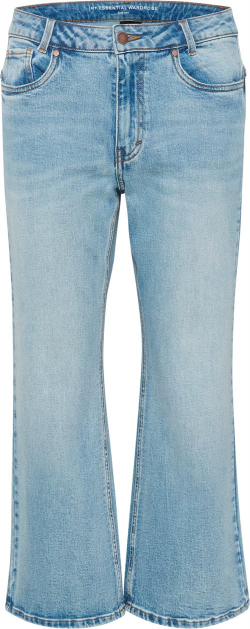 My Essential Wardrobe Dangomw 144 High Kick Flared Y Kvinde Light Blue Retro Wash Flared Jeans Str 30 - hos Magasin