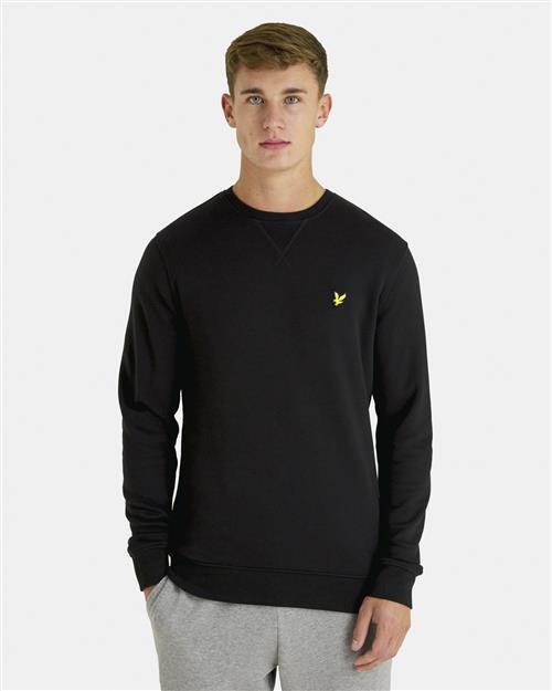 Se Lyle & Scott Crew Neck Sweatshirt Mand Jet Black Sweatshirts Str L - hos Magasin ved Magasin