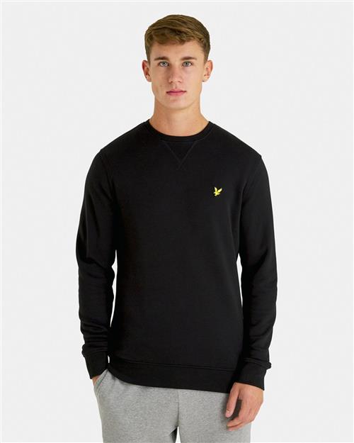 Lyle & Scott Crew Neck Sweatshirt Mand Jet Black Sweatshirts Str M - hos Magasin