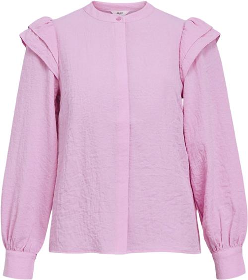 Se Object Objsophie L/S Shirt 131 Kvinde Pastel Lavender Langærmede Bluser Str 38 - hos Magasin ved Magasin