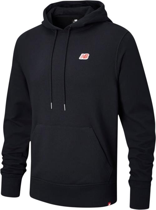 New Balance Small Pack Hoodie Mand Black Hoodies Str S - Bomuld hos Magasin