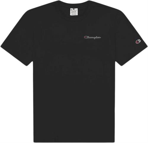 Champion Crewneck Tshirt Mand Black Kortærmede T-shirts Str XL - Bomuld hos Magasin