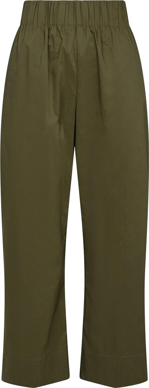 Se Neo Noir Yana Poplin Pants Kvinde Army Bukser Med Brede Ben Str 44 - hos Magasin ved Magasin