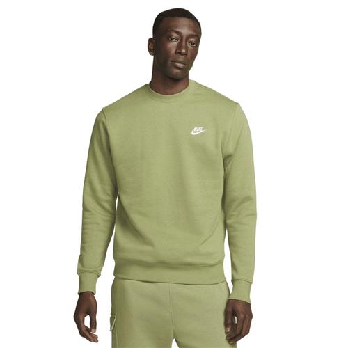 Se Nike Club Crewneck Mand Alligator/white Sweatshirts Str XS - Bomuld hos Magasin ved Magasin