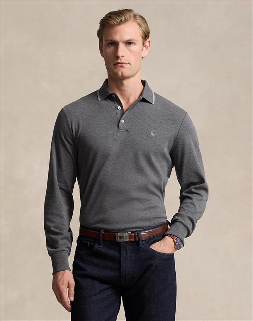 Polo Ralph Lauren 50/1 Interlocklsl-psh Mand Barclay Heather Langærmede Poloer Str S - hos Magasin