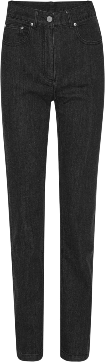 REMAIN 5 Pocket Slim Jeans Kvinde Pirate Black Skinny Jeans Str 30 - hos Magasin