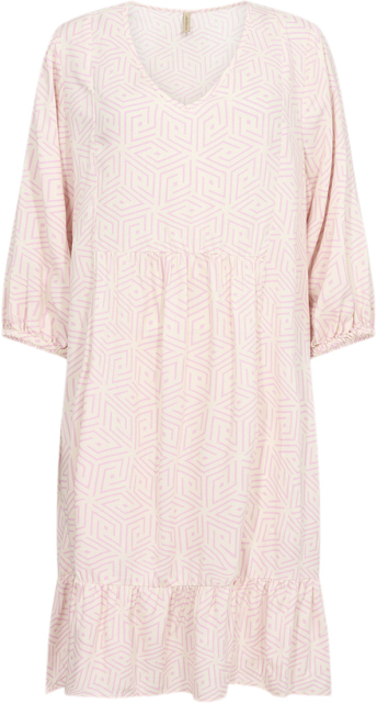 soyaconcept Scdiva 3 Kvinde 4615c Pink Combi Midi Kjoler Str S - Viskose hos Magasin