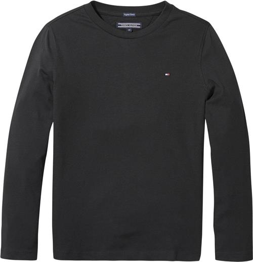 Se Tommy Hilfiger Boys Basic CN Knit L/S Str 8 år / 128 cm - Sand Strik Bomuld hos Magasin ved Magasin