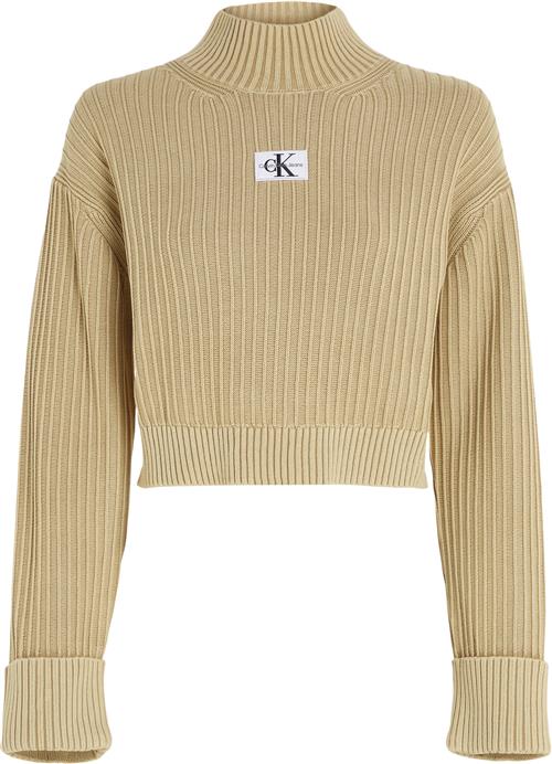 Calvin Klein Washed Monologo Sweater Kvinde Aat Sweaters Str XS - hos Magasin