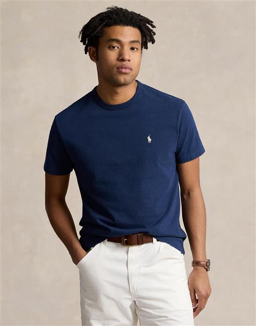 Polo Ralph Lauren 16/1 Jerseyssl-tsh Mand Blå Kortærmede T-shirts Classic Fit Str M - Bomuld hos Magasin