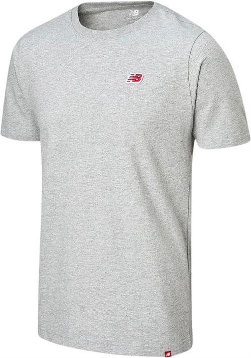 New Balance Tshirt Mand Athletic Grey Kortærmede T-shirts Str S - Bomuld hos Magasin