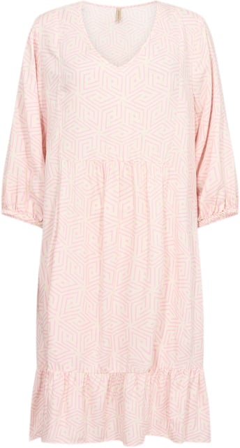 soyaconcept Scdiva 3 Kvinde 4615c Pink Combi Midi Kjoler Str M - Viskose hos Magasin