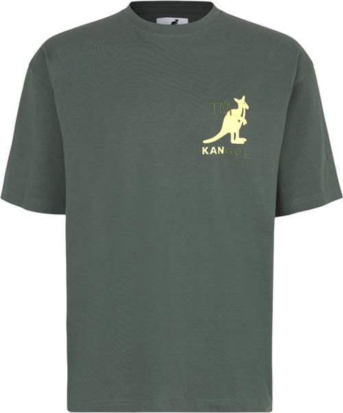 Kangol Harlem M05 Tshirt Mand Dark Green Kortærmede T-shirts Str M - Bomuld hos Magasin