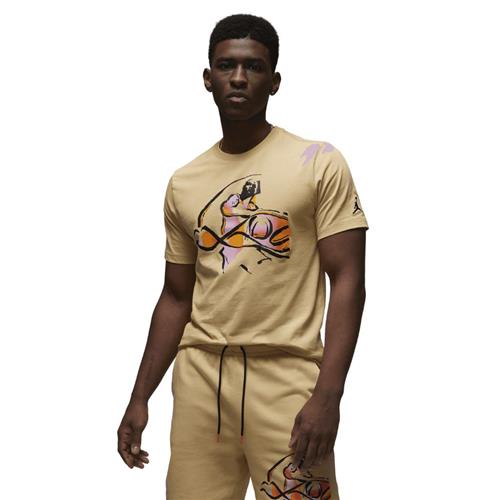 Se Nike Jordan Flight mvp Tshirt Mand Sesame/sundial/black Kortærmede T-shirts Str XL - Bomuld hos Magasin ved Magasin