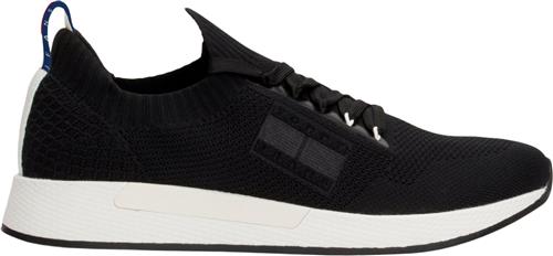 Tommy Hilfiger TJM Elevated Runner Knitted Mand Black Sneakers Str 40 - hos Magasin