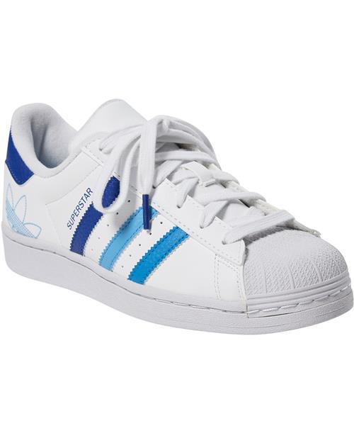 adidas Originals Superstar J Ftwwht/royblu/seb Sneakers Str 38 - hos Magasin