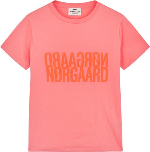 Mads Nørgaard - Copenhagen Single Organic Trenda P Tee Kvinde Lyserød Kortærmede T-shirts Str L - hos Magasin