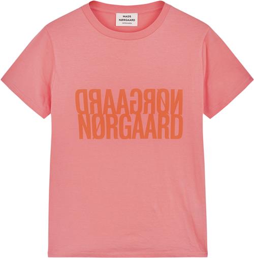 Mads Nørgaard - Copenhagen Single Organic Trenda P Tee Kvinde Lyserød Kortærmede T-shirts Str XL - hos Magasin