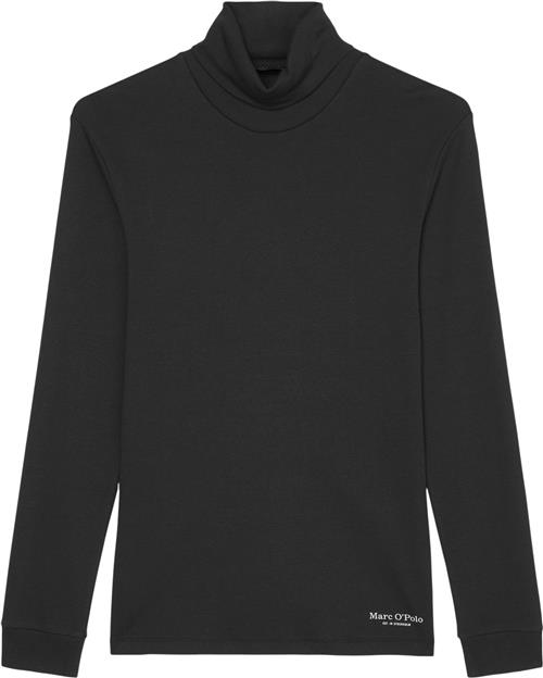 Marc O’Polo Jersey Tshirt, Long Sleeve, Turtle Kvinde Black Langærmede T-shirts Str L - hos Magasin