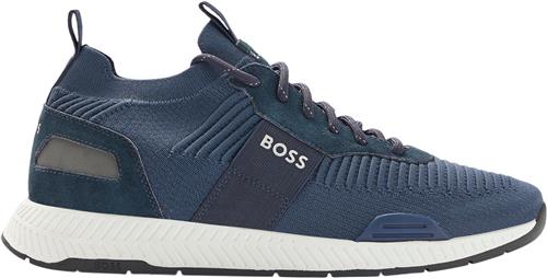 BOSS Boss Men Business Shoes Mand Blå Sneakers Str 43 - hos Magasin