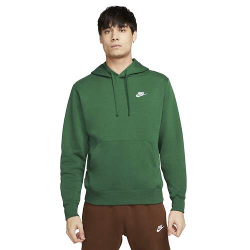 Se Nike Club Fleece Hoodie Mand Gorge Green/gorge Green/white Hoodies Str XS - Bomuld hos Magasin ved Magasin