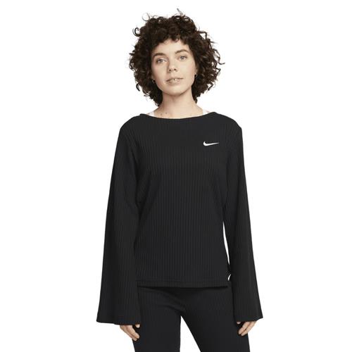 Nike Sportswear Ribbed Jersey Long Sleeve top L - Trænings T-shirts Bomuld hos Magasin