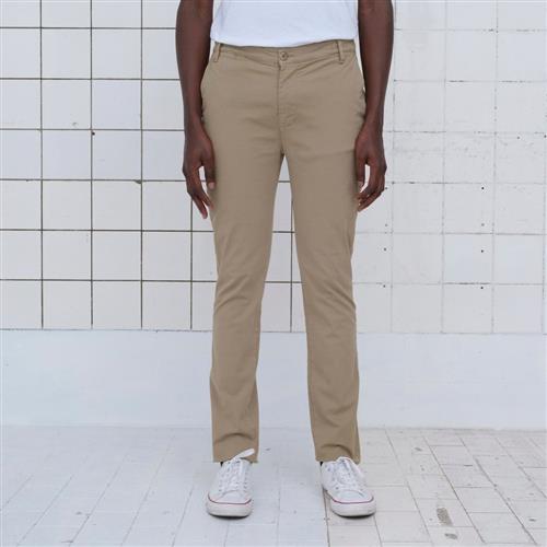 Se By Garment Makers The Organic Chino Pants Mand Khaki Chinos Regular Fit Str "34"" / 32" - hos Magasin ved Magasin