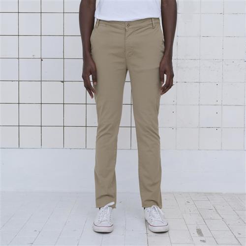 By Garment Makers The Organic Chino Pants Mand Khaki Chinos Regular Fit Str "36"" / 32" - hos Magasin