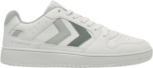 Hummel ST. Power Play Sneakers Kvinde White/erayish Green Sneakers Str 38 - hos Magasin