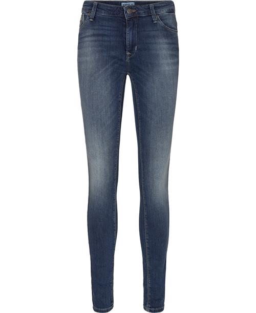 Se ONLY Onlisa REG SK Jeans BB Rim19433 Kvinde Dark Blue Denim Skinny Jeans Str "26/""32" - hos Magasin ved Magasin