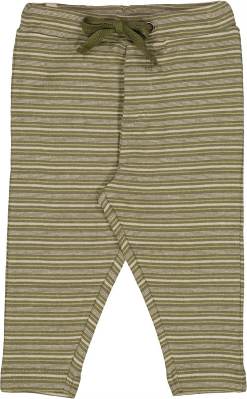 Se Wheat Jersey Bukser Manfred Str 80/12m - Heather Green Stripe Bukser Bomuld hos Magasin ved Magasin