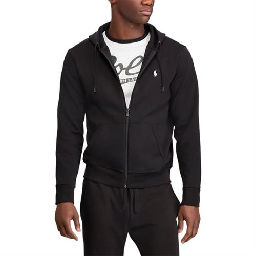 Polo Ralph Lauren Doubleknit Full-zip Hoodie Mand Sort Hoodies Str M - hos Magasin