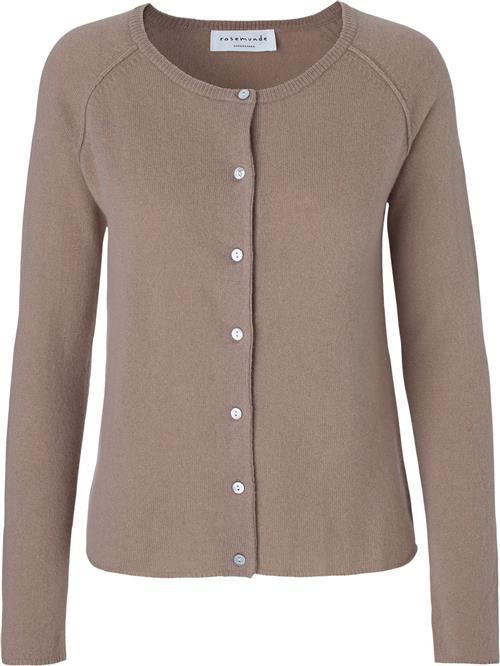 Se Rosemunde Wool & Cashmere Cardigan Kvinde Dark Sand Cardigans Str L Cashmere - hos Magasin ved Magasin