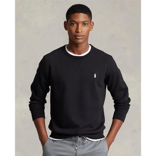 Polo Ralph Lauren Doubleknit Sweatshirt Mand Polo Black/cream Pp Sweatshirts Str S - hos Magasin