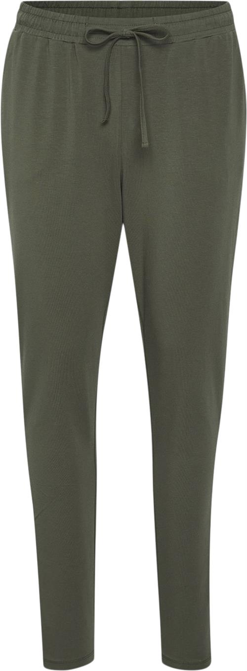 Kaffe Linda Pant Kvinde Grape Leaf Bukser Med Smalle Ben Regular Fit Str S - hos Magasin