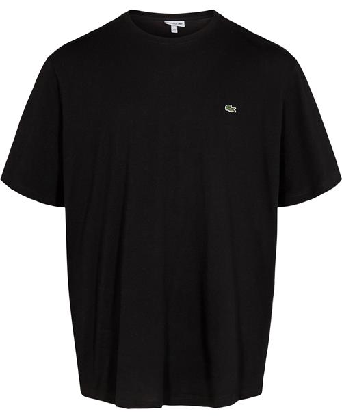 Lacoste Tshirt Mand Sort Kortærmede T-shirts Regular Fit Str XXL - Bomuld hos Magasin