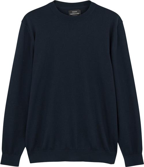 Mads Nørgaard - Copenhagen Tight Cotton Karsten Knit Mand Blå Sweaters Str M - hos Magasin