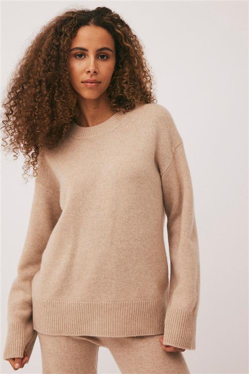 Magasin du Nord Collection Magasin Classic 2 100 Cashmere Kvinde Light Sand Sweaters Str XS Cashmere