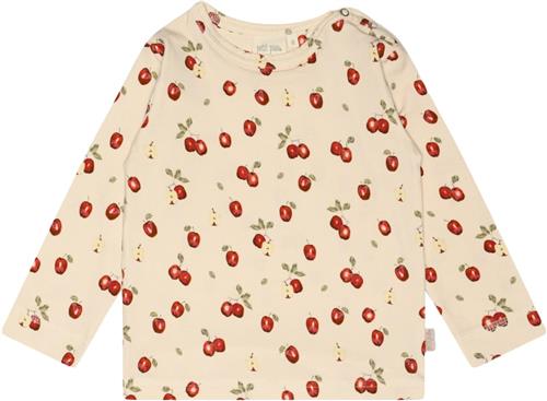 PETIT PIAO Tshirt L/S Printed Str 116 cm - Apple Aop Langærmede T-shirts Bomuld hos Magasin