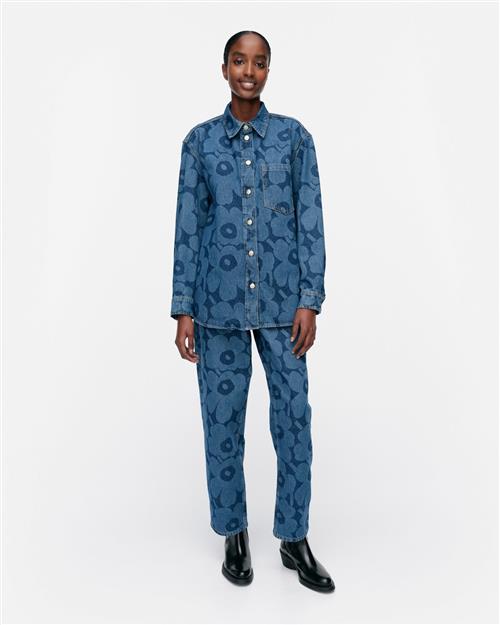 Marimekko Maridenim Vaihe Unikko Kvinde 550 Straight Jeans Str 38 - hos Magasin