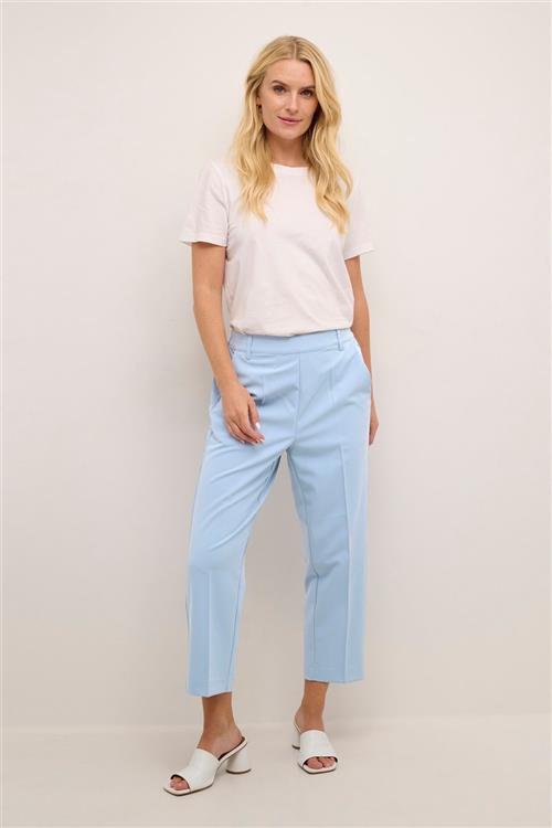 Se Kaffe Kasakura HW Cropped Pants Kvinde Faded Denim Bukser Casual Fit Str 38 - hos Magasin ved Magasin