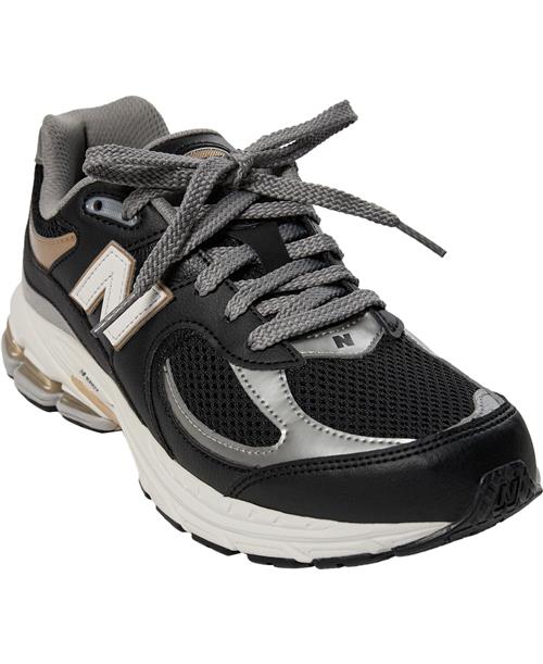 New Balance New Balance 2002 Kids Lace Black Sneakers Str 23,5 - hos Magasin