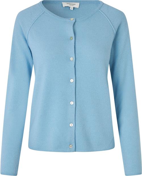 Rosemunde Wool & Cashmere Cardigan Kvinde Heaven Blue Cardigans Str S Cashmere - hos Magasin