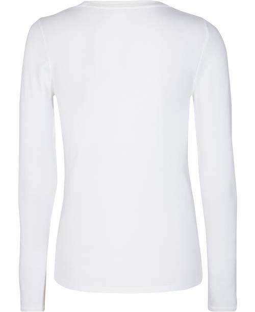 Levi's LS Baby TEE White + Kvinde Hvid Langærmede T-shirts Str XS - hos Magasin