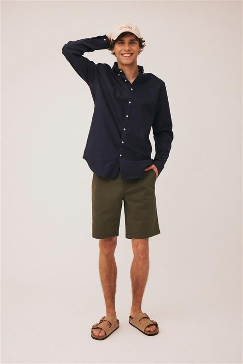 Se Magasin du Nord Collection Magasin Melvin 2G Mand Dark Army Chino Shorts Str 29 Bomuld ved Magasin