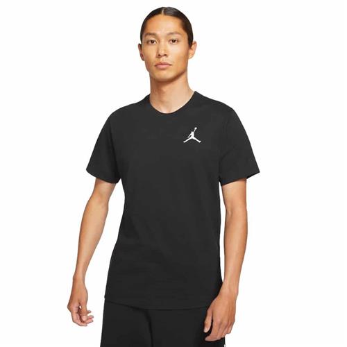 Nike Jordan Jumpman Tshirt Mand Black/white Kortærmede T-shirts Str L - Bomuld hos Magasin