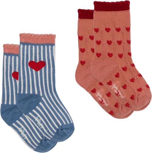 Konges Sløjd 2 Pack Jaquard Socks Str 29-32 - M00004 Strømper Bomuld hos Magasin