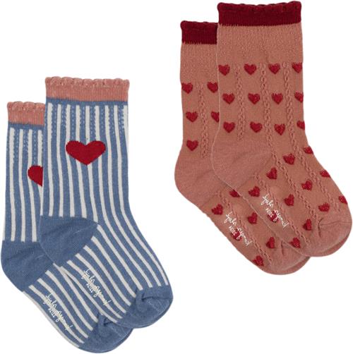 Konges Sløjd 2 Pack Jaquard Socks Str 22-24 - M00004 Strømper Bomuld hos Magasin