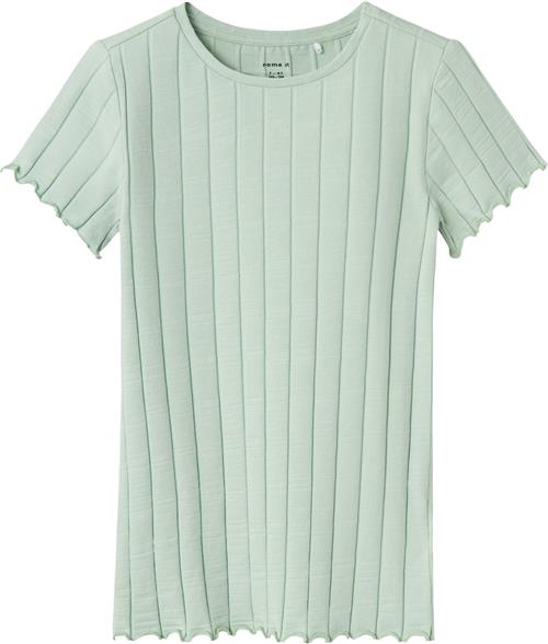 Name It Nkfnoralina SS TOP Noos Str 122/128 - Silt Green Kortærmede T-shirts hos Magasin