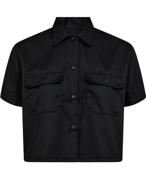 Se Dickies Work Shirt Cropped SS W Black Kvinde Black Kortærmede Skjorter Str S - hos Magasin ved Magasin